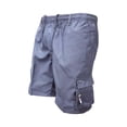 thumbnail image 2 of JoveMarine Men's Casual Multi-Pocket Cargo Shorts, Loose Fit Outdoor Sports Shorts with 5 Pockets, Solid Color Quick-Dry Hiking Shorts for Summer Gray XL, 2 of 5