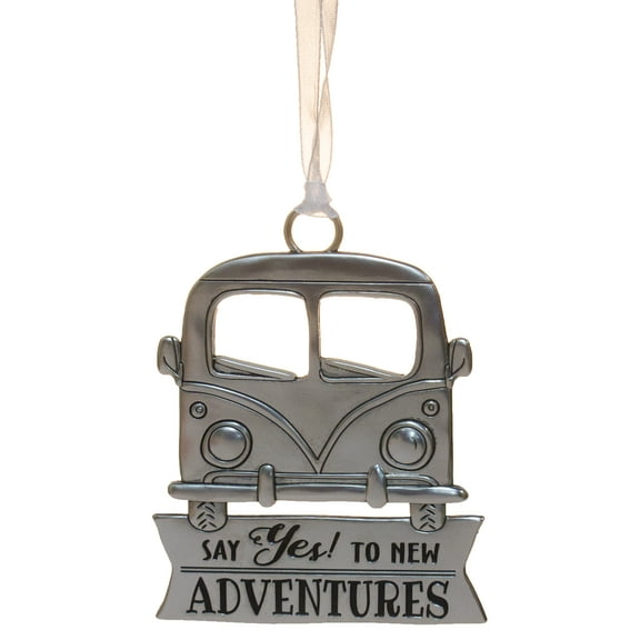 Life ie Beautiful Inspirational Zinc Ornament by Ganz- Yes to New Adventures