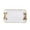 White, variant on Hand Painted Resin Vintage Tray with Gold Rim Details for Perfume Jewelry Keys and Small Items Decorative Vanity Organizer Green