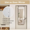 thumbnail image 4 of Door Mirror Full Length, 47"X 16" Full Body over the Door Hanging Wall Mounted, 4 of 9