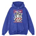thumbnail image 2 of Sudadera con capucha para hombre, estilo retro desgastado, lavado "Un verdadero amante es alguien que te aprecia", ropa de otoño, hip hop, 100 % algodón, nueva sudadera de gran tamaño, 2 of 5