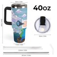 Adven_ture Ti_me Anime Tumbler with Handle, Double Wall Stainless Steel
