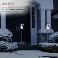 thumbnail image 6 of Alpine Corporation 34" Snowman Solar Powered Glass Garden Stakes (2 Pieces), 6 of 13