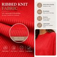 thumbnail image 5 of Carlikeit Casual Summer Matching Set for Women, Ribbed Short Sleeve Top and Shorts Outfit with Pockets, Loose Fit Cruise and Vacation Lounge Set, 5 of 6