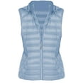 thumbnail image 3 of Michael Kors Women's Chambray Down Puffer Hooded Vest Jacket (M), 3 of 3