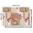 thumbnail image 6 of Pioneer Flower Floral Print Pattern Summer Placemats Table Placemats Set Of 4-Linen Kitchen Washable Placemats Table Mats 12x18 Inch Non-Slip Heat Resistant, 6 of 6