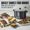 thumbnail image 2 of WESTON BRANDS 2-in-1 Indoor Electric Smoker & Programmable Slow Cooker, 6 Quart, With 3-Tier Smoking Rack for Meat, Cheese and More, Dishwasher Safe Crock, Temperature Probe, Black (03-2500-W), 2 of 5