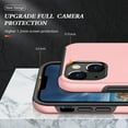 thumbnail image 5 of Nalacover Dual-Layers Case for iPhone 14, Heavy Duty Rugged PC Soft TPU Shockproof Protective Cover with Magnetic Rotated Ring Holder Kickstand Bracket Lens Protection Case,Rosegold, 5 of 7