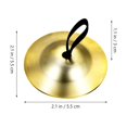 thumbnail image 3 of WASHWEPE 2Pairs Assorted Color Brass Finger Cymbals with Comfortable Straps for Percussion and Dance, 3 of 8