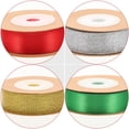thumbnail image 4 of KAKOWELY 6 Rolls Christmas Ribbons Xmas Tree Decorative Ribbons DIY Xmas Gift Box Ribbons,236.22"X0.59"X0.04", 4 of 5