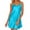 Sky Blue, variant on Kureaily Women's Summer Sleeveless Silk Nightgown Lightweight Solid Color Sleepshirt Comfortable Sleepwear For Ladies Women's Nightgown