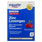 Equate Non-Drowsy Cherry Zinc Lozenge, 18 Count