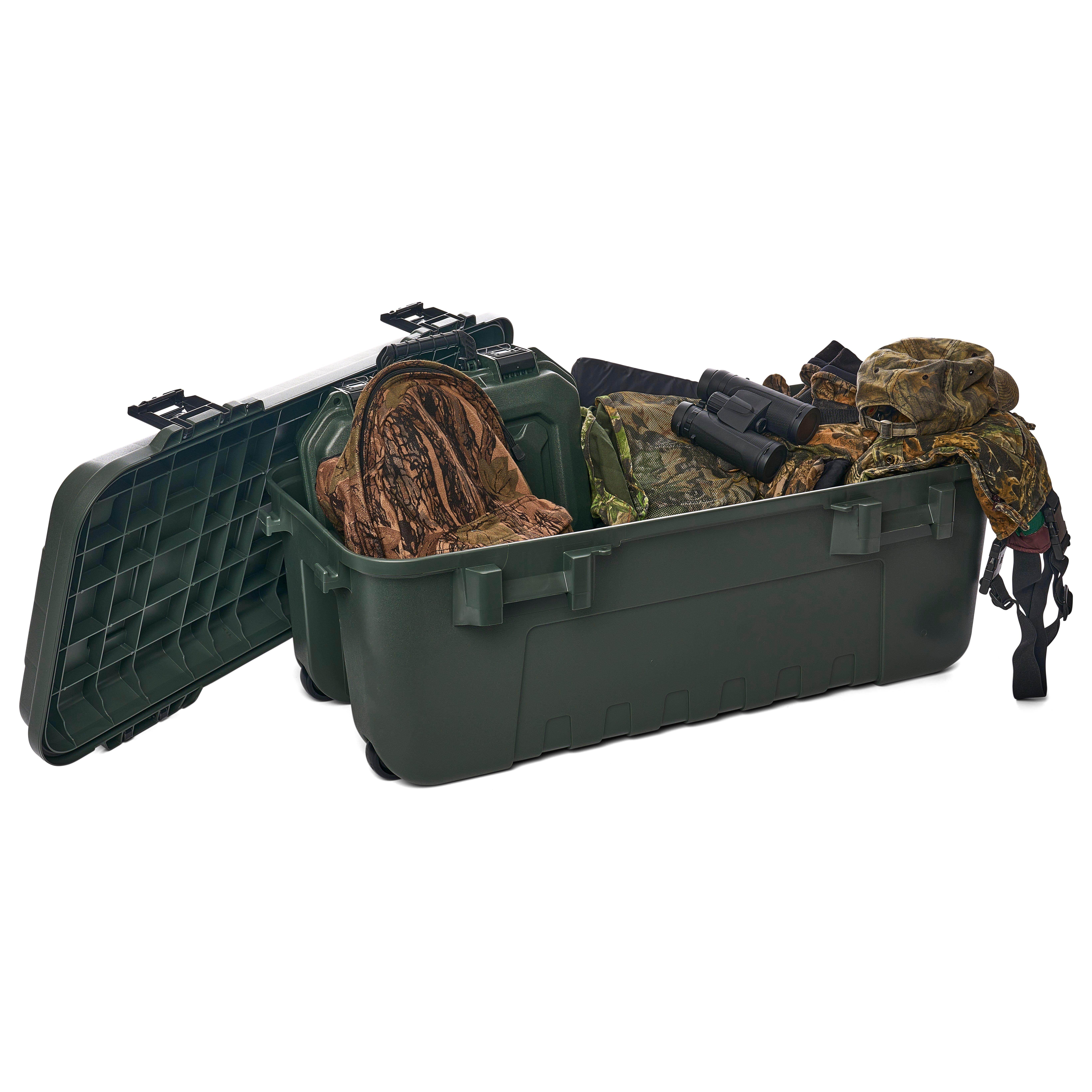Plano Sportsman's Trunk, Large 2 Pack, Olive Drab, Lockable Storage Box