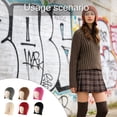 thumbnail image 2 of Knit Hat Winter Warmth For Women Wigs And EarFlaps Ensuring Comfort During Winter Outings, 2 of 9