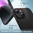 thumbnail image 4 of JETech Ultra Slim (0.35mm Thin) Case for iPhone 14 Plus 6.7-Inch, Camera Lens Cover Full Protection, Lightweight Matte Finish PP Hard Minimalist Case, Support Wireless Charging (Black), 4 of 6