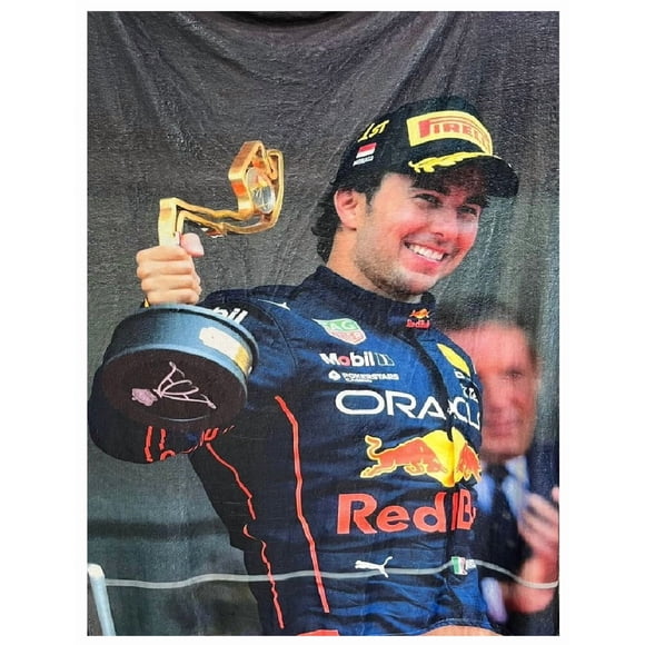Exclusiva! Cobija Frazada Ultra Suave Checo Perez 11