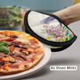 thumbnail image 4 of ZIATUBLES 2 PCS Pot Holders Heat Resistant Hot Pads with Pockets Soft Cotton-Like Lining Breathable Grip for Kitchen Cooking Baking 8 Inch Counter Round Decor, Hummingbird Butterfly Floral, 4 of 7