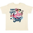 thumbnail image 3 of Inktastic Happy 4th of July with Patriotic Flamingo Boys or Girls Toddler T-Shirt, 3 of 5