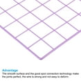 thumbnail image 4 of Unique Bargains 14x14" Wire Grid Panel, 1 Pack Metal Mesh Wall Decor Decorative Panels Board Photo Display Hanging, Purple, 4 of 5