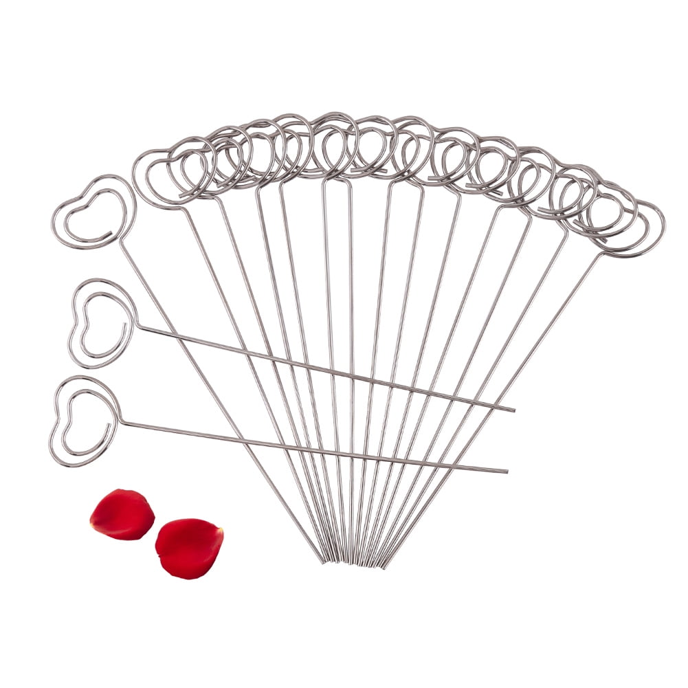 50 x Silver DIY Craft Metal Wires Photo Card Picture Memo Note Clip