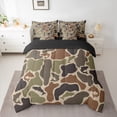 thumbnail image 2 of Castle Fairy Big Bass Fish Twin Bedding Sets,Vintage Camouflage Camo Bedding Comforter Set, 2 of 8