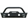 Ikon Motorsports Compatible with 07-17 Jeep Wrangler Jk Black Front Bumper Cover With Winch Plate Heavy Duty