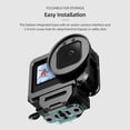 thumbnail image 4 of Camera Video Cage Metal Vlog Case Protective Housing with Cold Shoe Mount 52mm Filter Adapter Audio Adapter Storage Compartment Extension Accessory Replacement for 12/11/10/9, 4 of 7