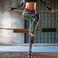 thumbnail image 4 of eczipvz Workout Leggings Waist Leggings for Women Tummy Control-Soft High Waisted Non See Through Black Yoga Pants Green,XL, 4 of 4