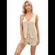 thumbnail image 3 of Conjunto de 2 Piezas de Ropa de Estar Informal de Punto para Mujer, con Escote en V y Lazo Frontal, Chaleco y Pantalones Cortos A Juego, para Playa Albaricoque XL, 3 of 7