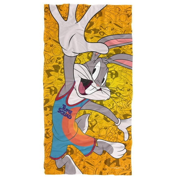 Space Jam: A New Legacy Bugs Jumping Officially Licensed Beach Towel 30' x 60'