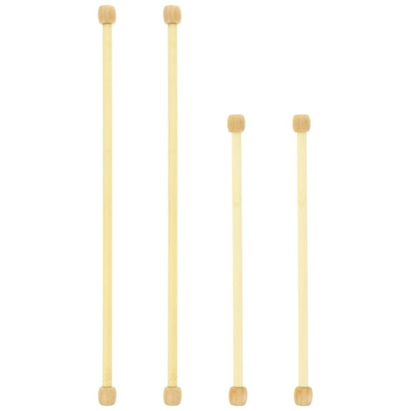 GOOHOCHY Hanging Rods for Tapestry Bamboo Ivory 4Pcs