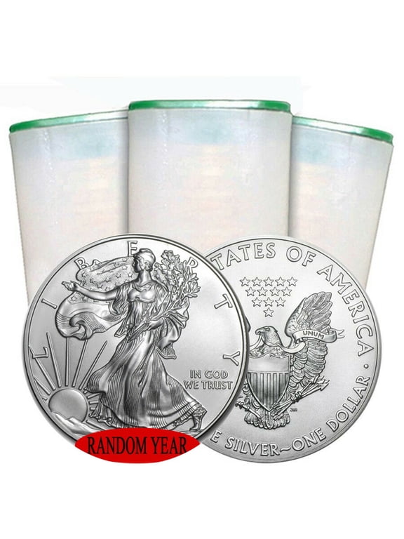 RANDOM YEAR - Roll of 20 1 oz American Silver Eagle Coin BU