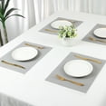 thumbnail image 7 of Unique Bargains Set of 6 Placemats for Kitchen Dining Table Decor Washable Gray, 7 of 7