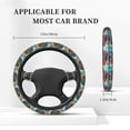 thumbnail image 4 of JUNZAN Tropical Vacation Essentials Elastic Stretch Steering Wheel Cover Breathable,Anti-Slip,Fit Suvs,Vans,Sedans, Cars,Trucks,Universal Fit, 4 of 6