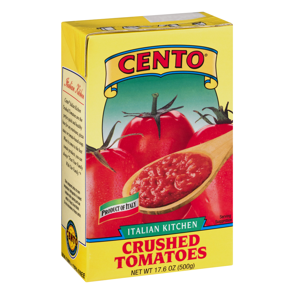 Cento Italian Kitchen Crushed Tomatoes, 17.6 oz [Pack of 12] Walmart