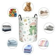 thumbnail image 4 of Honeii Frog and Mushrooms Print Laundry Hamper Basket,Baby Nursery Woven Storage Basket for Toys Bin,Pillows,Blankets,Clothes-, 4 of 6