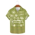 thumbnail image 1 of Txeol Elevate Your Style with Short Sleeve Button Down Hawaiian Shirts for Men – Perfect for BBQs, Pool Parties, and Weekend Getaways Weekly Sale,Green,L, 1 of 5