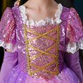 thumbnail image 7 of Girls Rapunzel Sofia Princess Dress Halloween Costume Birthday Party Dress, 7 of 7