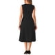 thumbnail image 3 of Vestidos Notch V Neck INSPIRE CHIC para Mujeres, Elegante Vestido A-Line para Oficina con Bolsillos XS Negro, 3 of 5