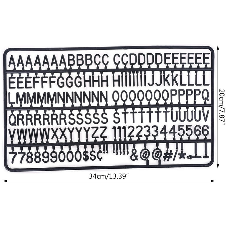 Yokua Pre-Cut Letters Numbers & Symbols 3/4 Inch Letters and