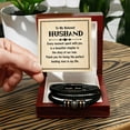 thumbnail image 6 of To My Husband Every Moment Spent With You Love You Forever Bracelet, 6 of 20