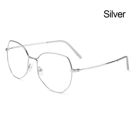 Fashion Eyewear Anti Eyestrain for Women Men Eyeglasses Blue Light Blocking Glasses Reading Glasses Computer Gaming Glasses SILVER