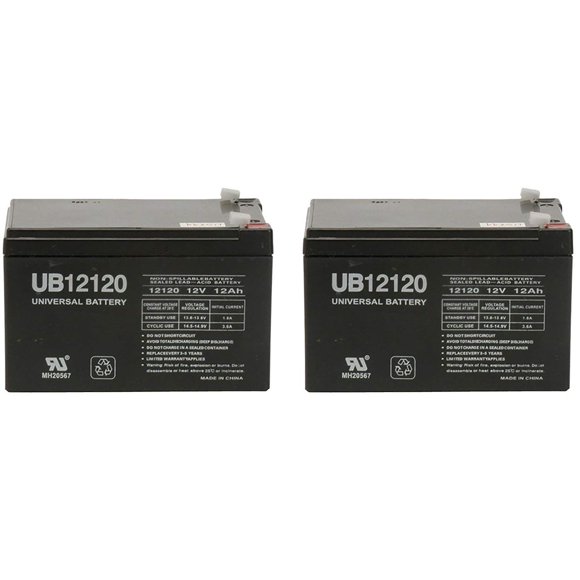 UB12120 12V 12AH SLA Battery 12 Volt - F2 Terminal/ 2 Pack