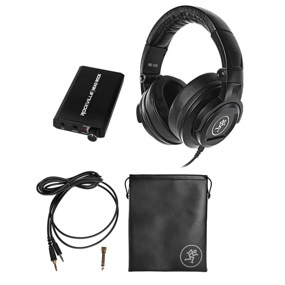 Mackie MC-250 Studio Monitoring Headphones Rechargeable Headphone Amplifier Amp
