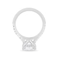 thumbnail image 6 of 2.00Ct Princess Cut Moissanite Engagement Ring, Hidden Halo Cathedral & Pavé, 18K White Gold, 6 of 7