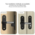 thumbnail image 4 of EXCIXING Zinc Alloy Flip Safety Door Lock 90/180 Degree Sliding Door Lock Privacy Door Bolt Lock for Outdoor, Garage, Window, 4 of 15
