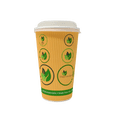 thumbnail image 2 of BioGreenChoice 16 oz. Eco-friendly Biodegradable Hot Cup with Bio Lining [120 Count], Ripple Wall Insulated Disposable Coffee cups(No sleeves needed), Leak-Proof & Microwave Safe Paper cups, 2 of 2