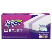 Swiffer Wet Jet Pad Refills, Unscented, 15 Count