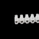 thumbnail image 2 of 20 Pcs 380V 5A 3mm Conectando Cables 2 Filas 12 Puertos Bloque de Terminales Conector de Tira, 2 of 2