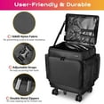 thumbnail image 4 of Byootique Rolling Makeup Train Case w/ Backpack Travel Barber Cosmetic Storage, 4 of 9